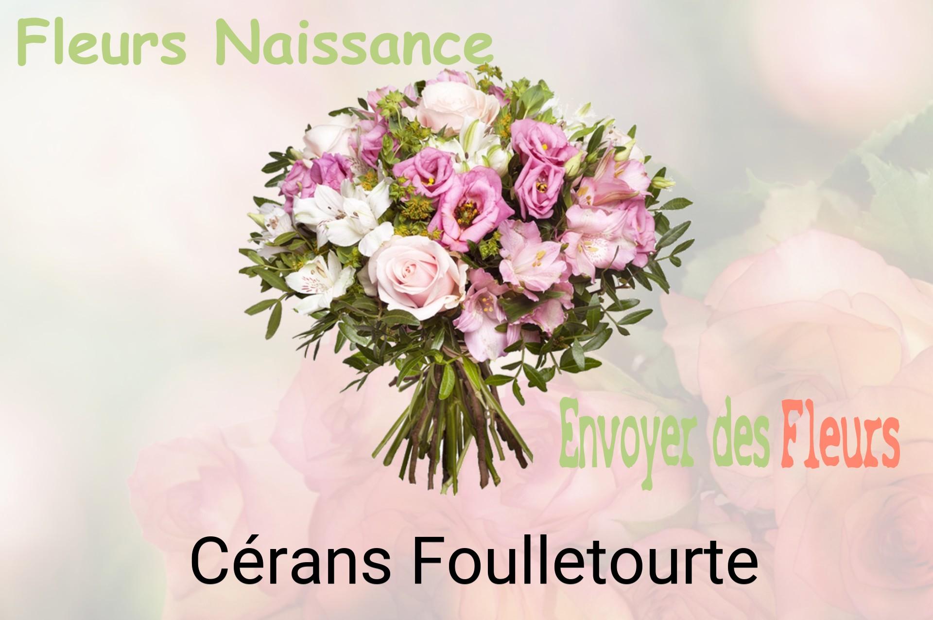 Bouquet de fleurs de naissance livré à Cérans-Foulletourte